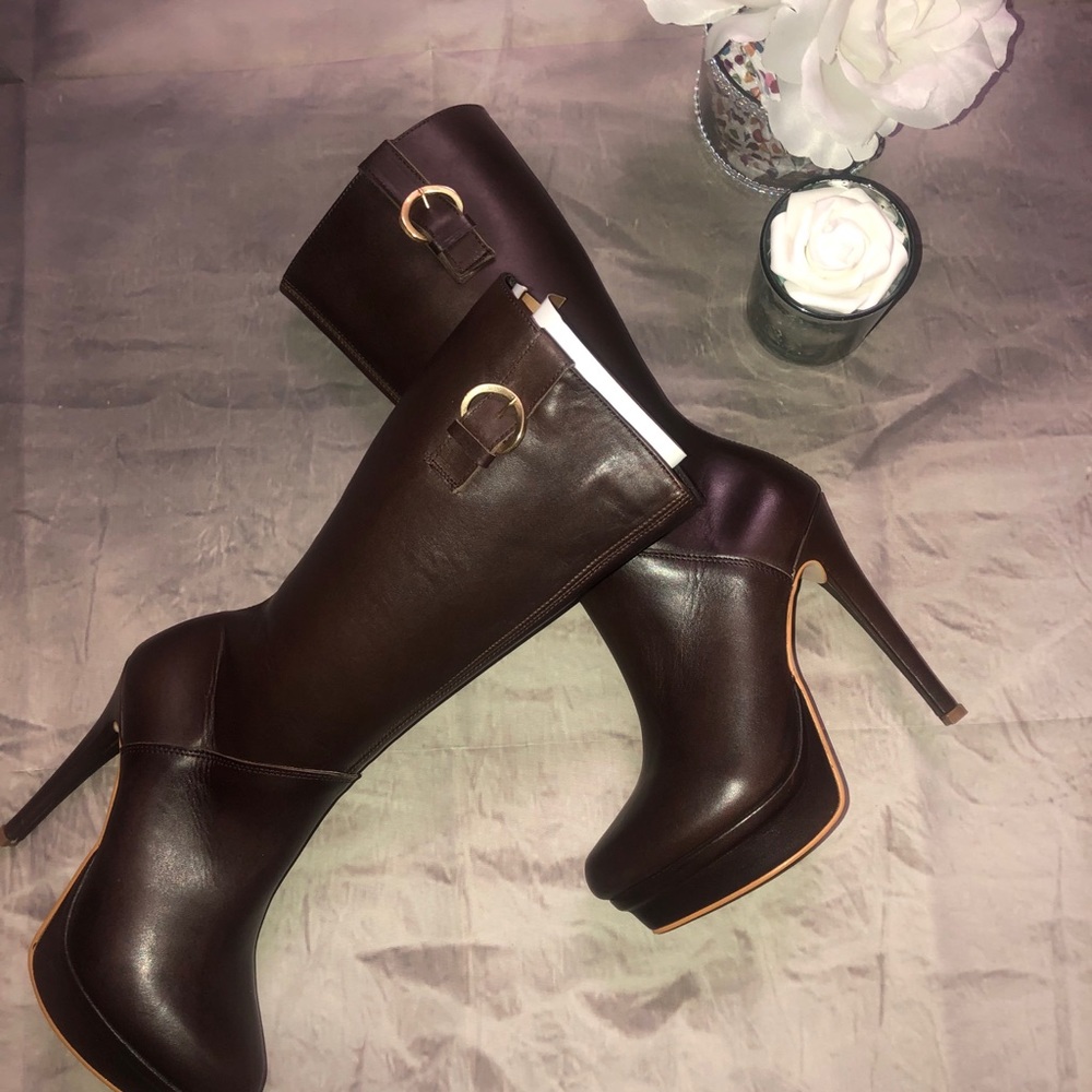 Real leather boots